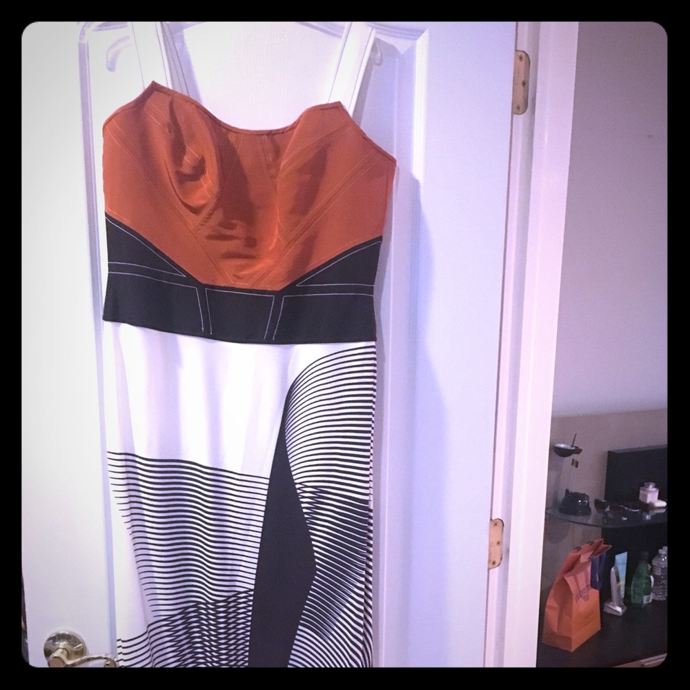 Carolina Herrera midi corset dress size 12
